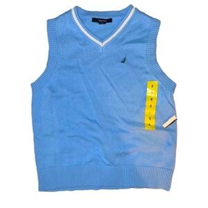 NWT boy’s baby blue V neck sweater vest